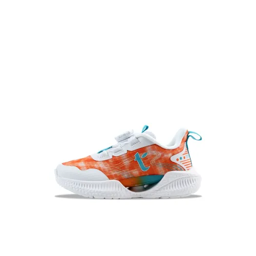 Toppo Устойчивый к истиранию противоскользящий детская беговая обувь Белый Оранжевый Детский