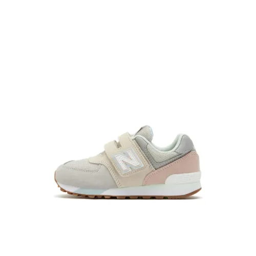 New Balance NB 574 Детские беговые кроссовки Низкий топ Серый Бежевый Kids