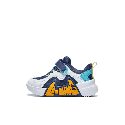 LINING YOUNG Противоскользящие амортизаторы с низким верхом для детских беговых кроссовок синий и белый для детей