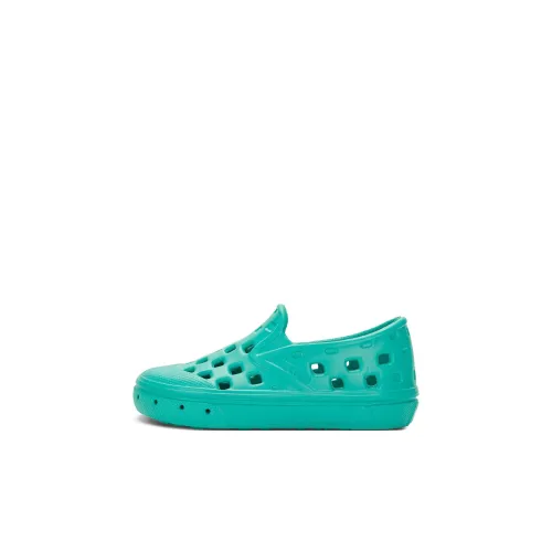 Vans Slip On Trk Дышащий Wa Легкий Низкий Топ Обувь для малышей Зеленый Infant Wa Toddler