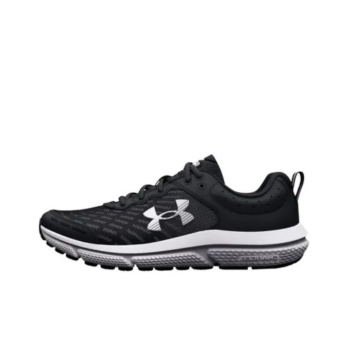 Under Armour Charged Assert 10 Детская беговая обувь Низкий топ Черный Белый Унисекс