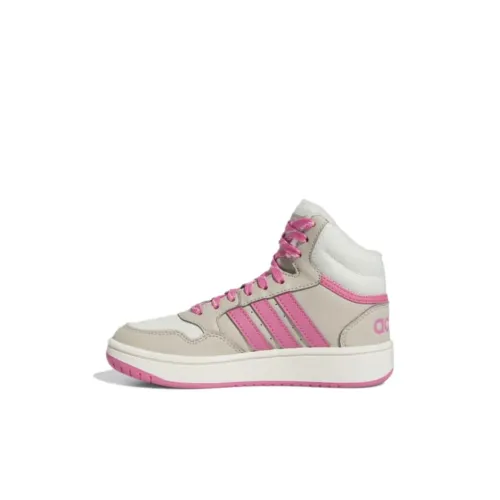Adidas Sport Performance DAME 5 HOOPS MID 3,0 Амортизация Износостойкий MID Топ Детские Скейтбординги Розовый Детский