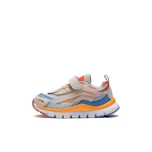 LINING YOUNG Aurora Skywalk Детская повседневная обувь Низкий топ Лунный свет Серый / Париж Синий / Смелый Оранжевый Kids