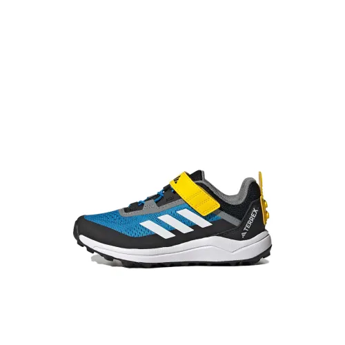 adidas Terrex Agravic Детская беговая обувь Низкий топ Черный Синий Желтый Kids