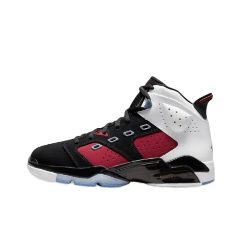 Jordan Air Jordan 6 Устойчивые к истиранию Высокие Детские Баскетбольные Кроссовки Красные Подростки