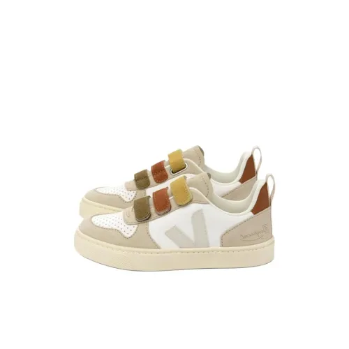 Bonpoint x VEJA V 10 Low Топ Детские Скейтбординги Бежевый Детский