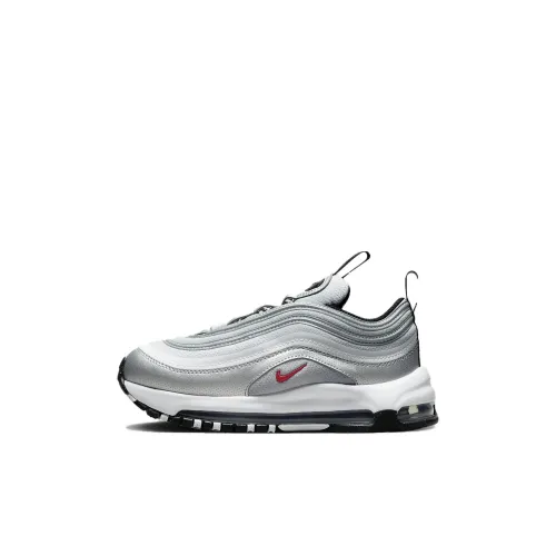Nike Air Max 97 Дышащий Низкий Топ KIDS Lifestyle Shoes Серый Белый Детский