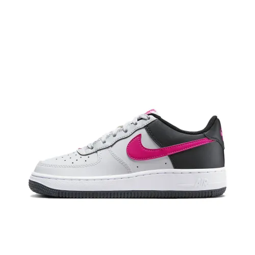 Nike Air FORCE 1 Устойчивый к истиранию Дышащий Низкий Топ KIDS Форма Черный Белый