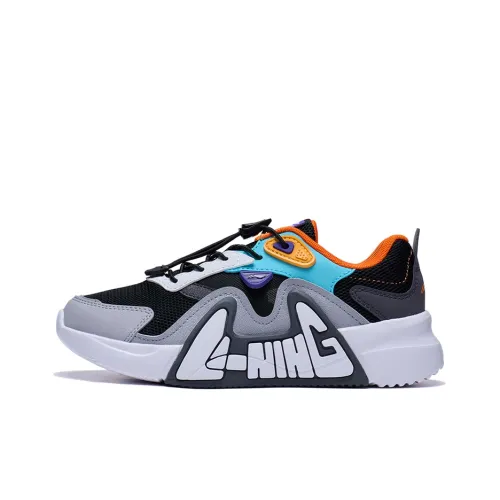 LINING YOUNG LN 90 SUMMER Амортизаторы Shock Absorbers Oтскок Kids Lifestyle Shoes Черный серый белый Подростки