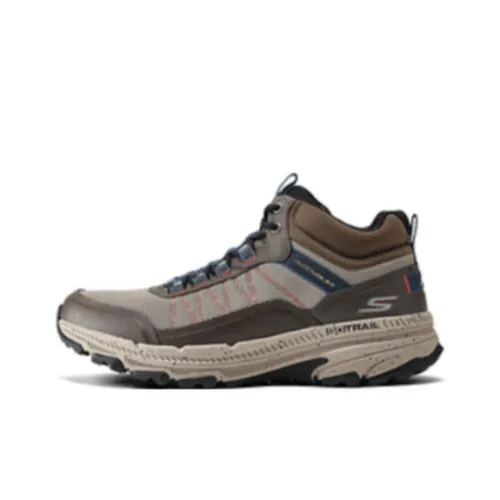 Skechers MEN'S GO MID Топ Беговые кроссовки Мужской Коричневый