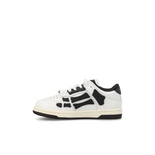 AMIRI Skel Топ Низкий Топ Скейтбординг Белый Черный Детский