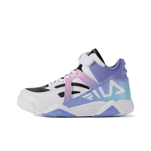 FILA KIDS Устойчивый к истиранию Дышащий MID Топ Детские Баскетбольные кроссовки Белый Розовый Фиолетовый Подростки