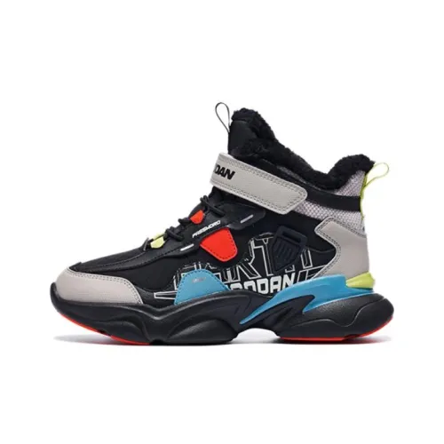 QIAODAN Износостойкие Термические Коленные Детские Ботинки Черные Подростки