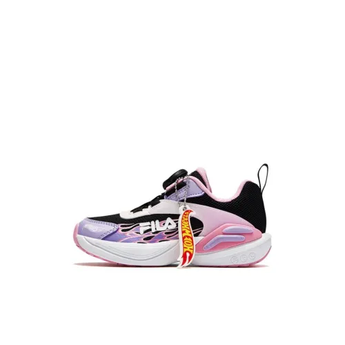 FILA KIDS Амортизация Износостойкий Низкий Топ Тренировочные Кроссовки для Детей Синий Розовый Возраст 3-7 лет