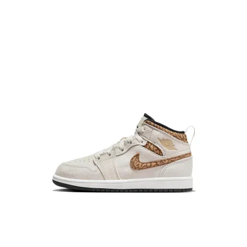Jordan Air Jordan 1 MID SE противоскользящий амортизация устойчивый к истиранию верх MID