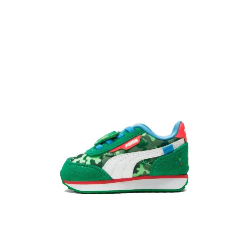 COCOMELON X PUMA Future Rider Амортизация Износостойкий Низкий Топ Обувь для малышей Травяной зеленый Infant And Toddler
