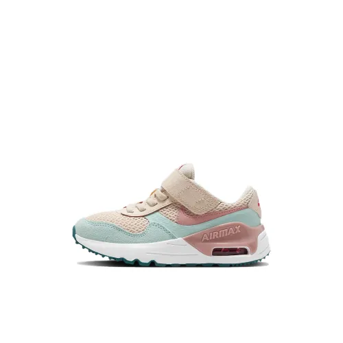 Nike Air Max SYSTM Low Топ KIDS Lifestyle Shoes Розовый зеленый Детские 3-7 лет