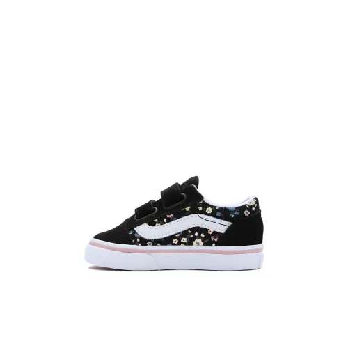 Vans Old Skool Амортизация Износостойкие Низкие Топ Обувь для малышей Черный Infant и Toddler