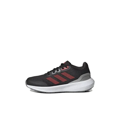 Adidas Runfalcon 3,0 Slip-Resistant Низкий Топ Детская Беговая Обувь Черный Красный Малыш