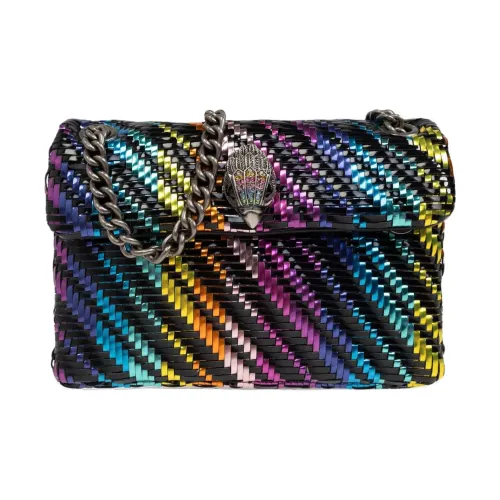 Kurt Geiger London Ткань Сумка через плечо Сумка на плечо Мини Женская Черная и Разноцветная