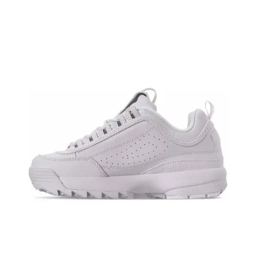 FILA Disruptor 2 Устойчивый к истиранию Дышащий Низкий Топ Кроссовки с Толстой Подошвой Женские Белые