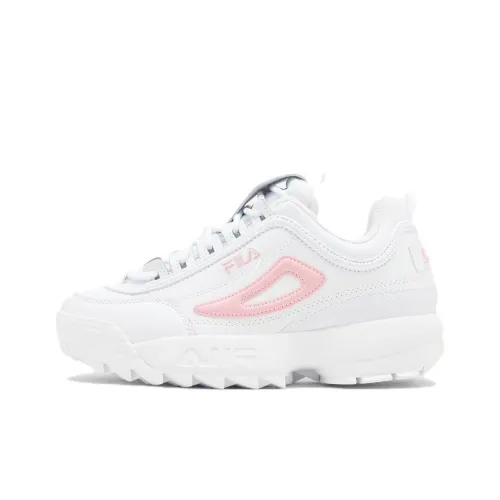 FILA KIDS Серия Disruptor Disruptor Slip-Resistant Shock Absorbers Детские Lifestyle Shoes Белый Подростки