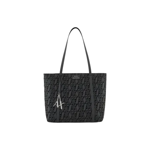 ARMANI EXCHANGEAE Полиуретан Тоут Сумка Сумка для покупок Сумка на плечо Сумка Женская Черная