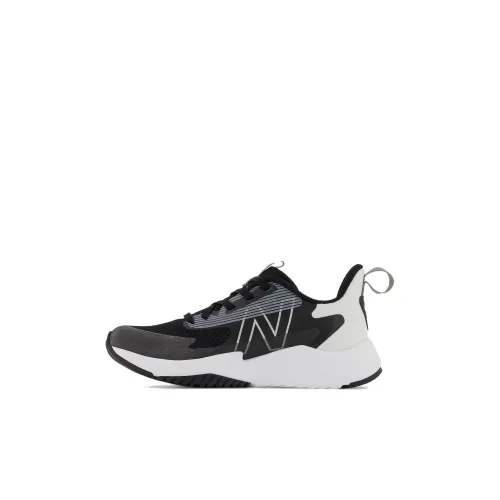 New Balance NB Rave RUN Series Низкий Топ Детские Беговые Кроссовки Черный Белый Детский