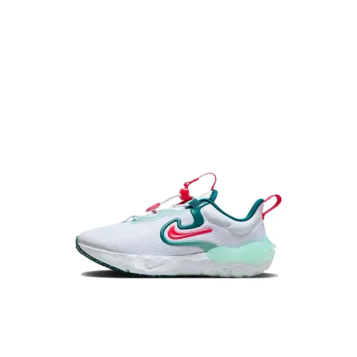 Nike Run Flow Anti KICK Low Топ Детские беговые кроссовки Белый голубой Children Возраст 3-7 лет
