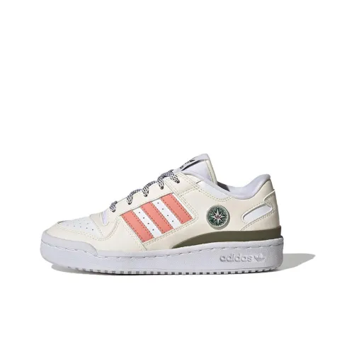 Adidas Originals FORUM Устойчивые к истиранию Детские Скейтбординги Бежево-розовые