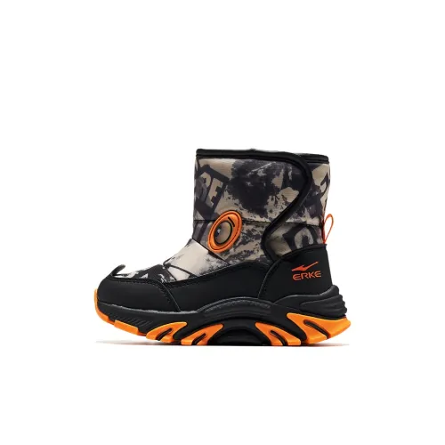 ERKE KIDS Высокий Топ Детская Туристическая Обувь Белый Оранжевый Малыш