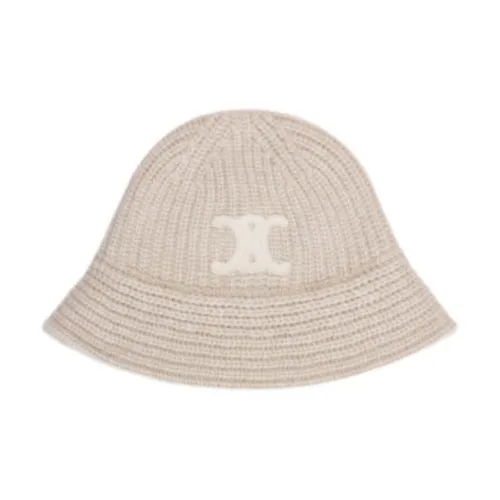 CELINE Кашемир Шляпы ведра Женские Молочно-белый