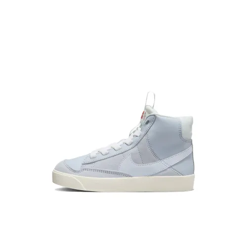 Nike Blazer '77 SE Slip Resistant Амортизация Abrasion Resistant MID Топ Детские Скейтбординги Сине-белый