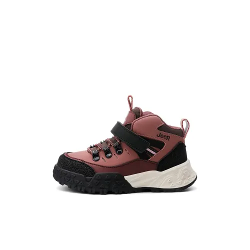 JEEP Износостойкие Низкие Кроссовки для Беговых Занятий для Детей Черный Кармин Детский