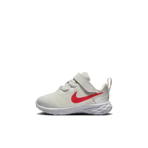 Nike REVOLUTION 6 Устойчивая к истиранию Низкая Обувь для малышей Серый Красный Infant и Toddler