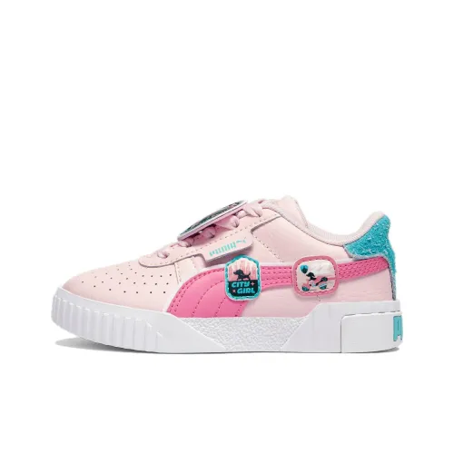 PUMA Cali Series Команда Низкие Кроссовки для Скейтбординга Белые Розовые Подростки