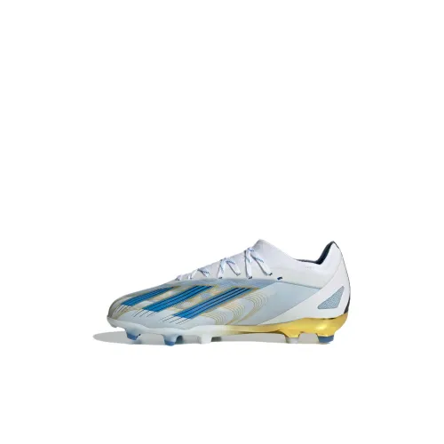 Adidas X Crazyfast.1 Детские футбольные бутсы, низкий топ, синий цвет с белым шрифтом, серия Kids