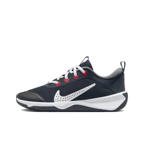 Nike MULTI Корт Аbrasion Resistant Низкий Топ KIDS Lifestyle Shoes Черный Белый