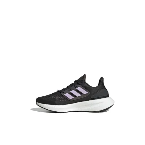 Adidas Pureboost 22 Anti KICK и устойчивый к истиранию низкий топ для бега для детей черный и фиолетовый для малышей