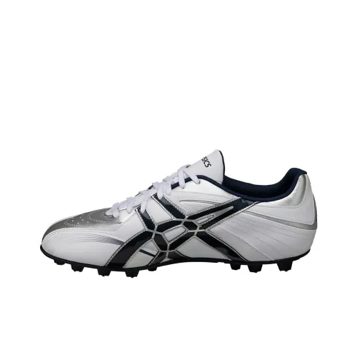 Asics Missile FX2 IC IN Устойчивые к истиранию Дышащие Футбольные бутсы Мужские Серебряные