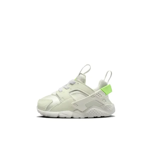 Nike Huarache Run Амортизация Износостойкий Низкий Топ Обувь для малышей Серо-зеленый Infant And Toddler