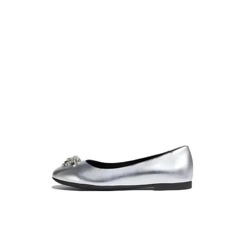 VERSACE La Medusa Low Топ Kids Lifestyle Shoes Silver Kids