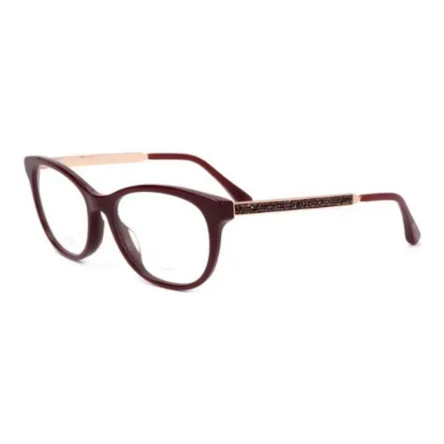 Jimmy Choo Пластик Прямоугольные Оправы для очков Женские Красные