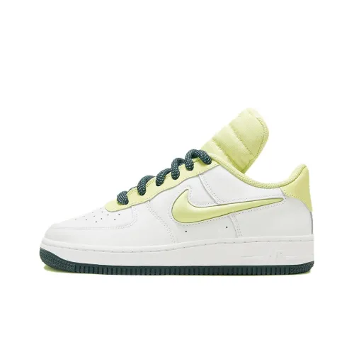 Nike Air Force 1 'Big Tongue' Амортизация и Дышащий Низкий Топ для Детей Скейтбординг Белый Зеленый