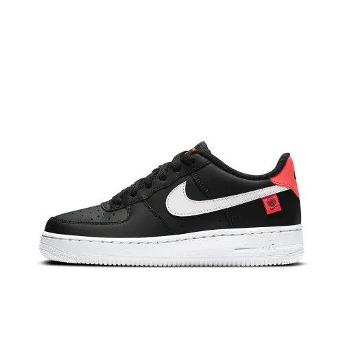 Nike Air Force 1 WW Low Топ Детские Скейтбординги Черный Белый Красный