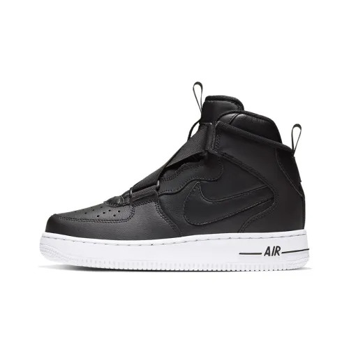 Nike Air Force 1 High Топ Детские Скейтбординги Черный Подростки