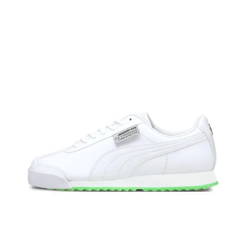 PUMA RomaMercedes F1 Negro Kids Lifestyle Shoes Белый Зеленый Подростки