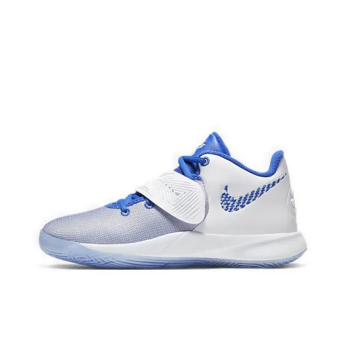 Nike Flytrap 3 Kyrie Low Топ Детские Баскетбольные Кроссовки Белый Синий Подростки
