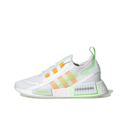 Adidas Originals NMD_R1 Spectoo J Устойчивые к истиранию детские повседневные кроссовки Белый Оранжевый Подростки
