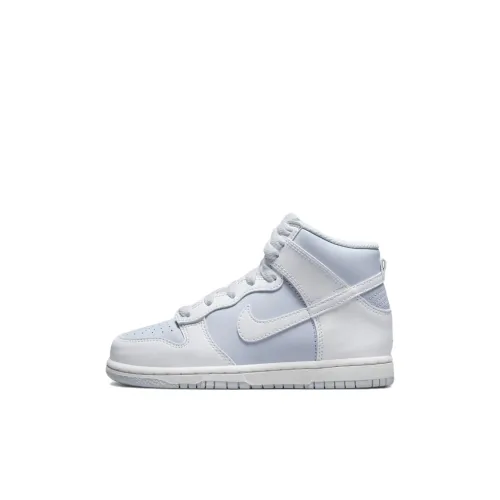 Nike Dunk Syracuse High Топ Кроссовки для скейтбординга Белый Синий Дети Возраст 3 7 Лет